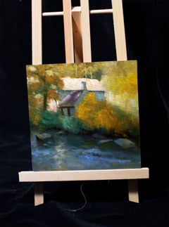 Escuela Impresionista Crozant Valle del Río El Otoño, Pintura, Óleo sobre lienzo