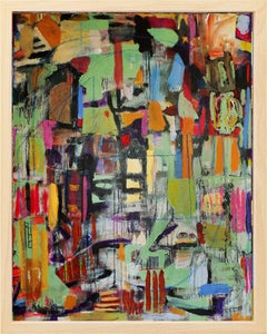 plateau der Menschheit 49, Malerei, Acryl auf Holzplatte