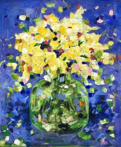 Golden Serenade, Painting, Acrylic on Canvas