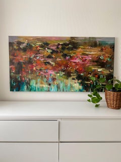 Radiant reflections, Painting, Acrylic on Canvas