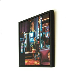 Casino de Vega, peinture, acrylique sur panneau de bois