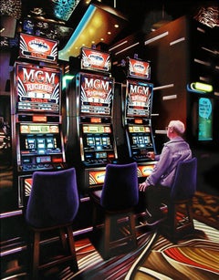 MGM Riches, peinture, acrylique sur panneau de bois