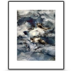 Luna, Pittura, Acquerello su carta
