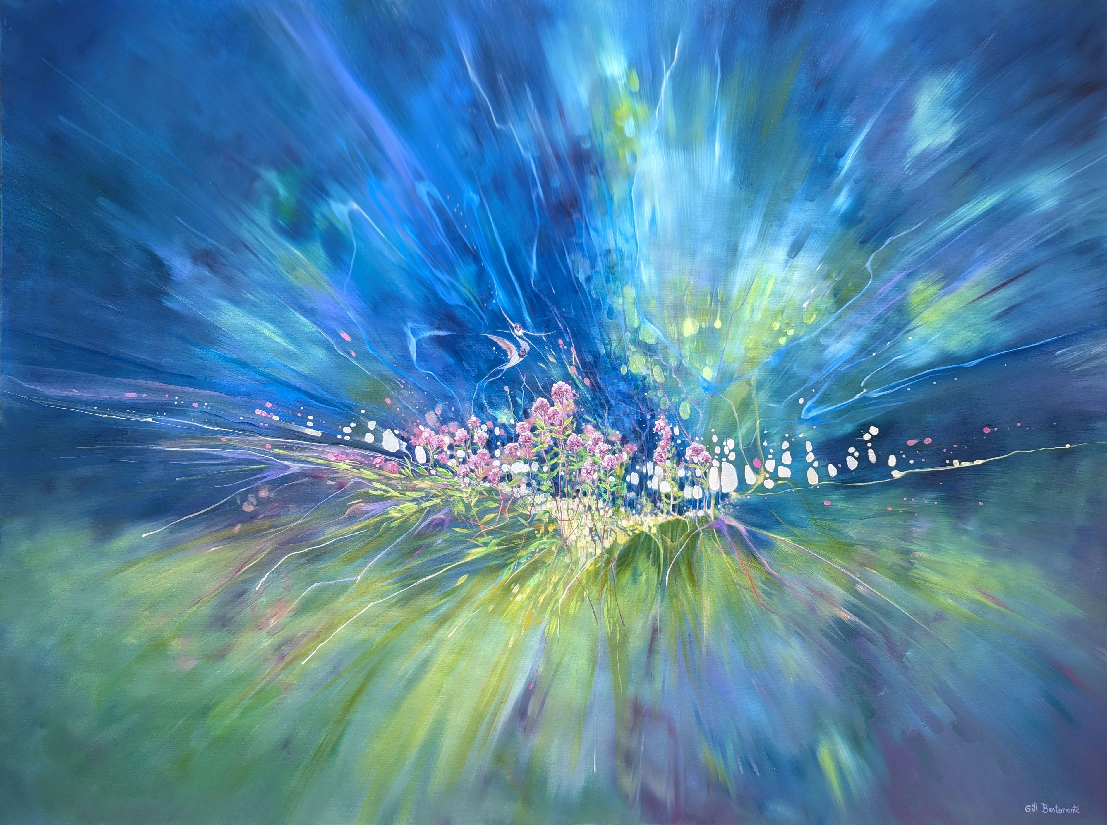 One Enchanted Summer, Painting, Oil on Canvas - Art by Gill Bustamante
