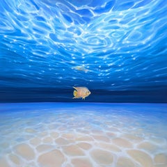 Sotto il mare ribelle, Pittura, Olio su tela