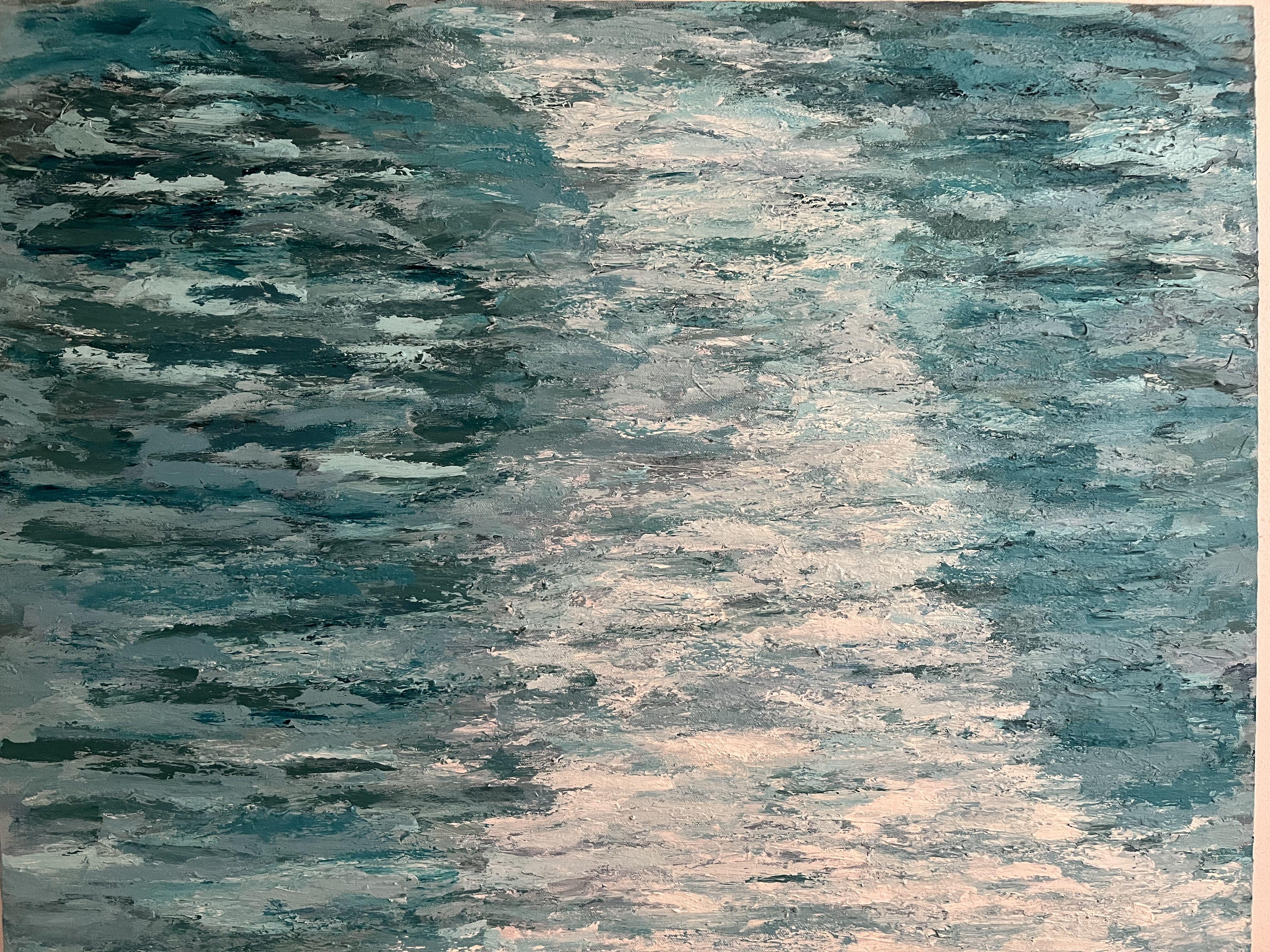 Grand Canal (Venice Reflections), Painting, Acrylic on Canvas - Art by ginger marshall