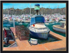 Dana Point Marina, Gemälde, Öl auf Leinwand