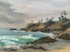 Bird Rock Beach I, Gemälde, Öl auf Leinwand