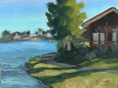 Across the Lake, Gemälde, Öl auf Leinwand