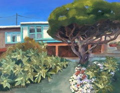 Crystal Cove Cottages III, Painting, Oil on Canvas