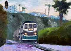 Coastal Railway, Painting, Oil on Canvas