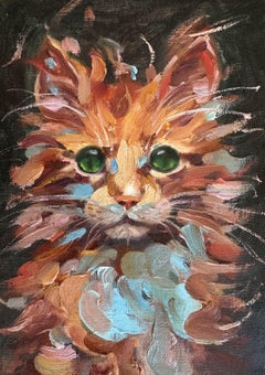 Tabby, Painting, Oil on Canvas