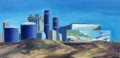 Huntington Beach Mural, Painting, Oil on Canvas