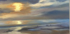 Sotto il tramonto, Pittura, Olio su tela