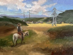 Cowboy urbano, Pittura, Olio su tela