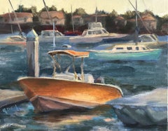 Dockside, Pittura, Olio su tela