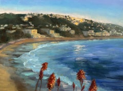 Sole che tramonta su Laguna, Pittura, Olio su tela