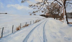L'hiver en campagne, Gemälde, Öl auf Leinwand