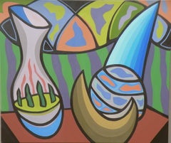 Cafe Life, Painting, Acrylic on Canvas