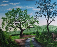 Poderoso Roble en Verano, Pintura, Óleo sobre lienzo