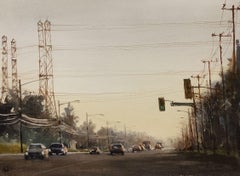 Early Morning Canada, Gemälde, Aquarell auf Papier