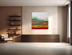 Radiance en expansion, peinture, acrylique sur toile