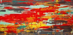 Entrée de métro, peinture, acrylique sur toile