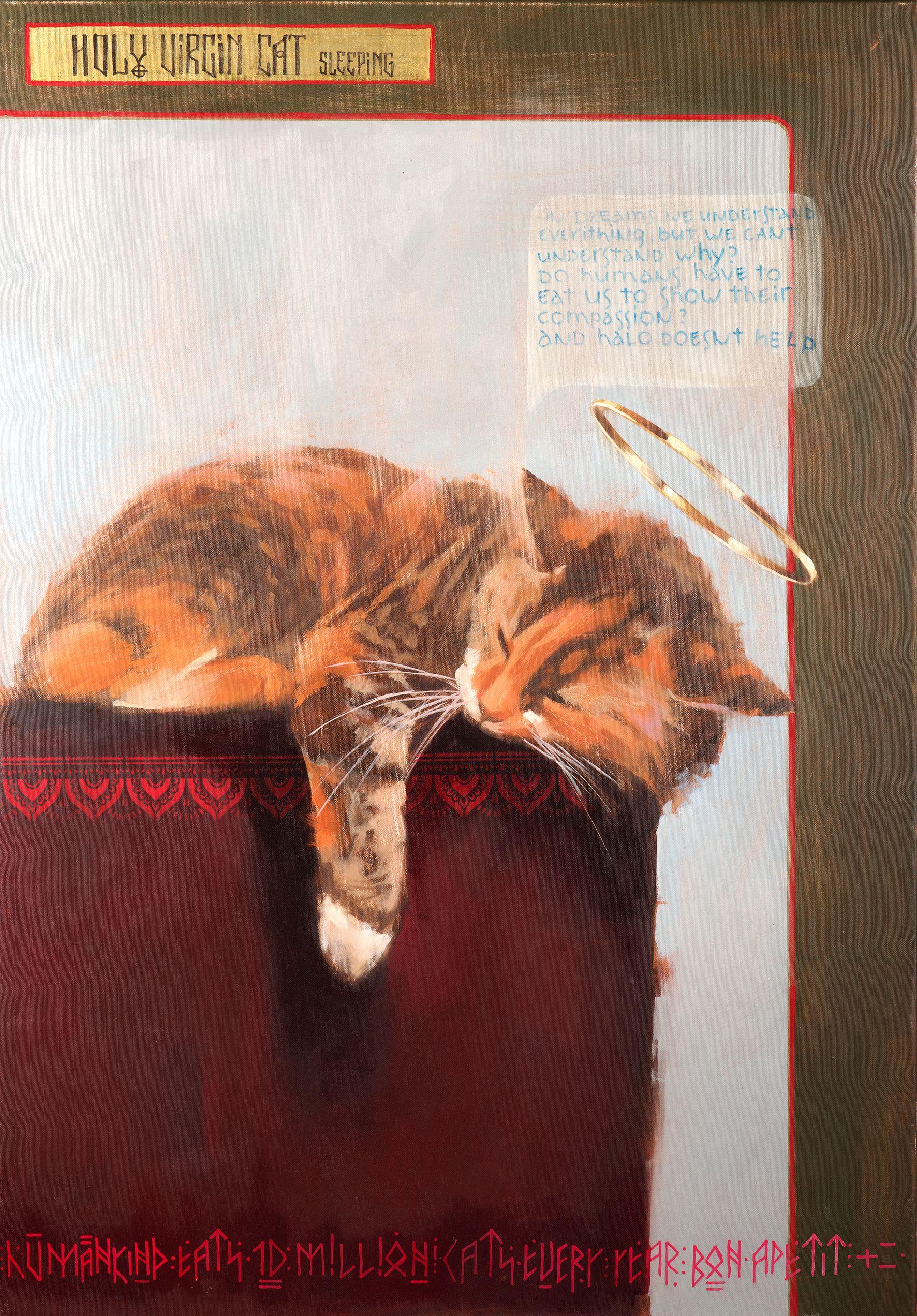 Project "New saints" #3, Painting, Oil on Canvas