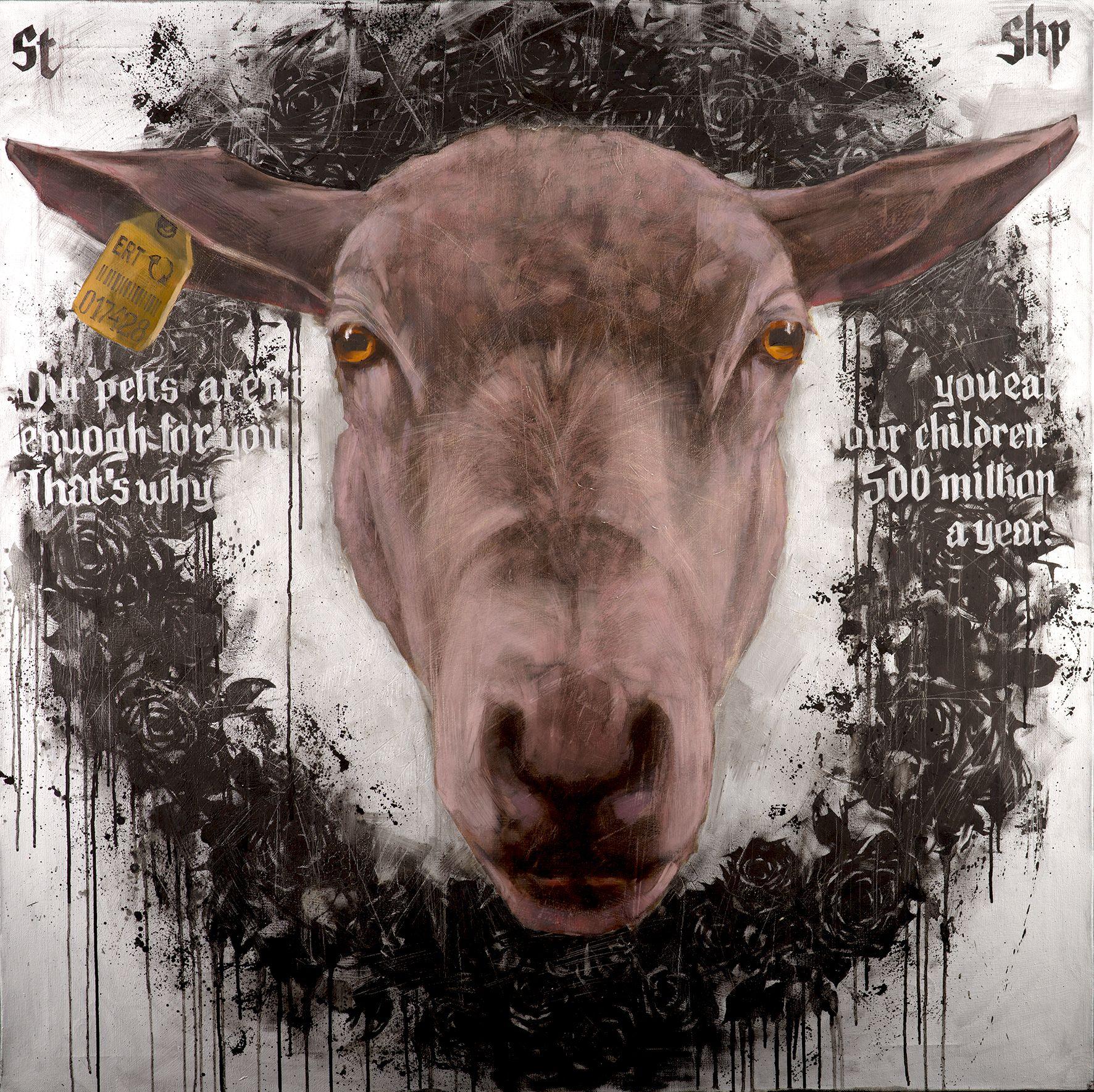 Project "New Saints" #1, Painting, Oil on Canvas - Art by Igor Shulman