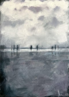 Deep low tide., Painting, Oil on Canvas