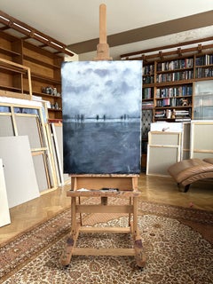 Deep low tide., Painting, Oil on Canvas