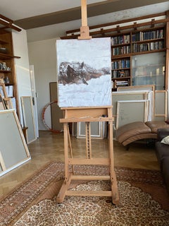 First snow., Painting, Oil on Canvas