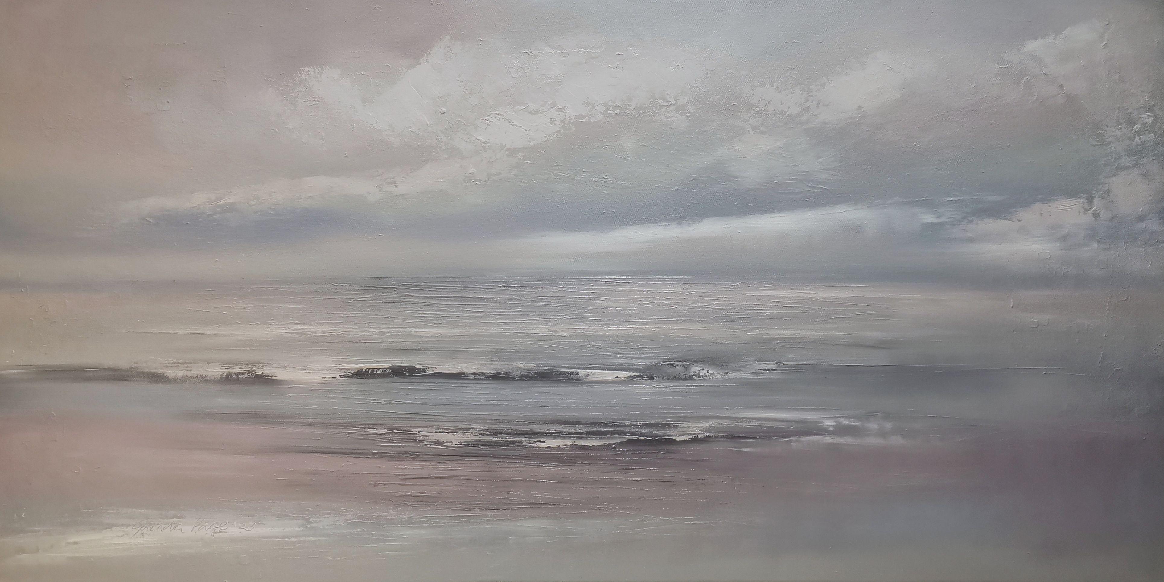Ola acuñada, Pintura, Óleo sobre lienzo - Art de Inanda Page
