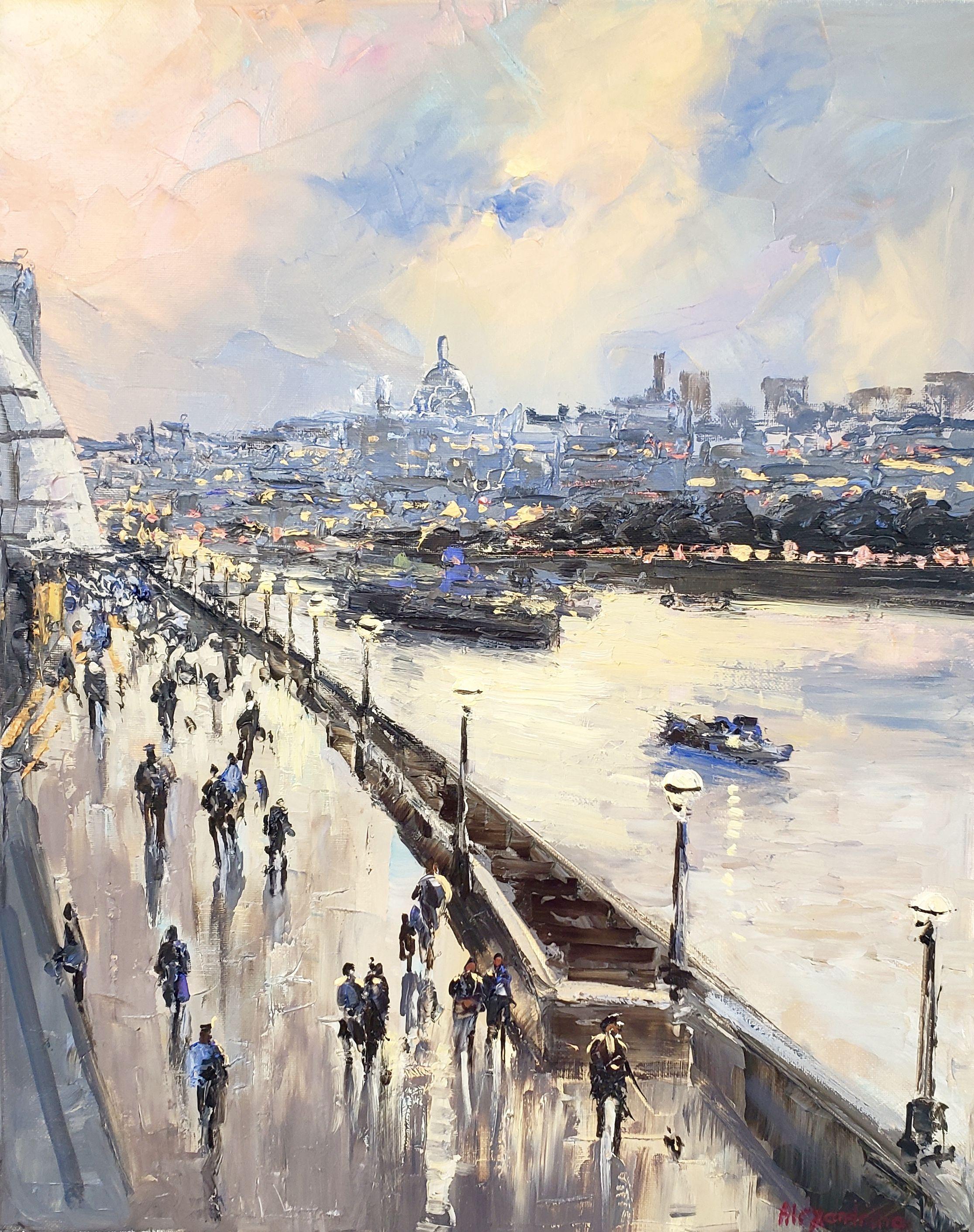 London, Gemälde, Öl auf Leinwand