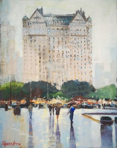 Hotel Plaza., Painting, Oil on Canvas