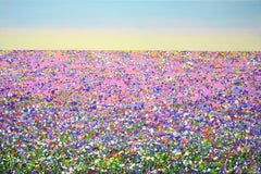 Verano. Campo de flores 7., Pintura, Acrílico sobre lienzo