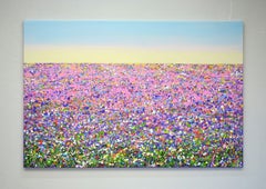 Verano. Campo de flores 7., Pintura, Acrílico sobre lienzo