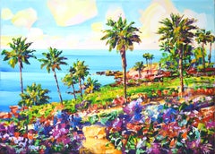 Summer in California, Painting, Acrylic on Canvas