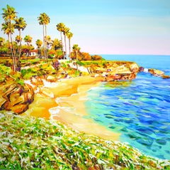San Diego Beach. California., Painting, Acrylic on Canvas