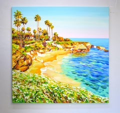 San Diego Beach. California., Painting, Acrylic on Canvas