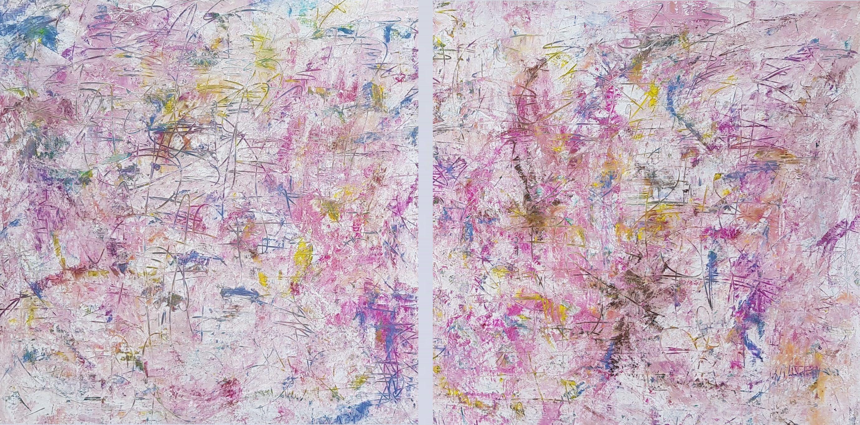 Summer tango, Painting, Acrylic on Canvas - Art by Ivana Olbricht