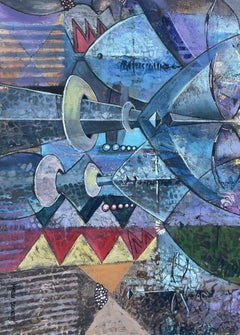 Poupées de fertilité Akuaba, peinture, acrylique sur toile