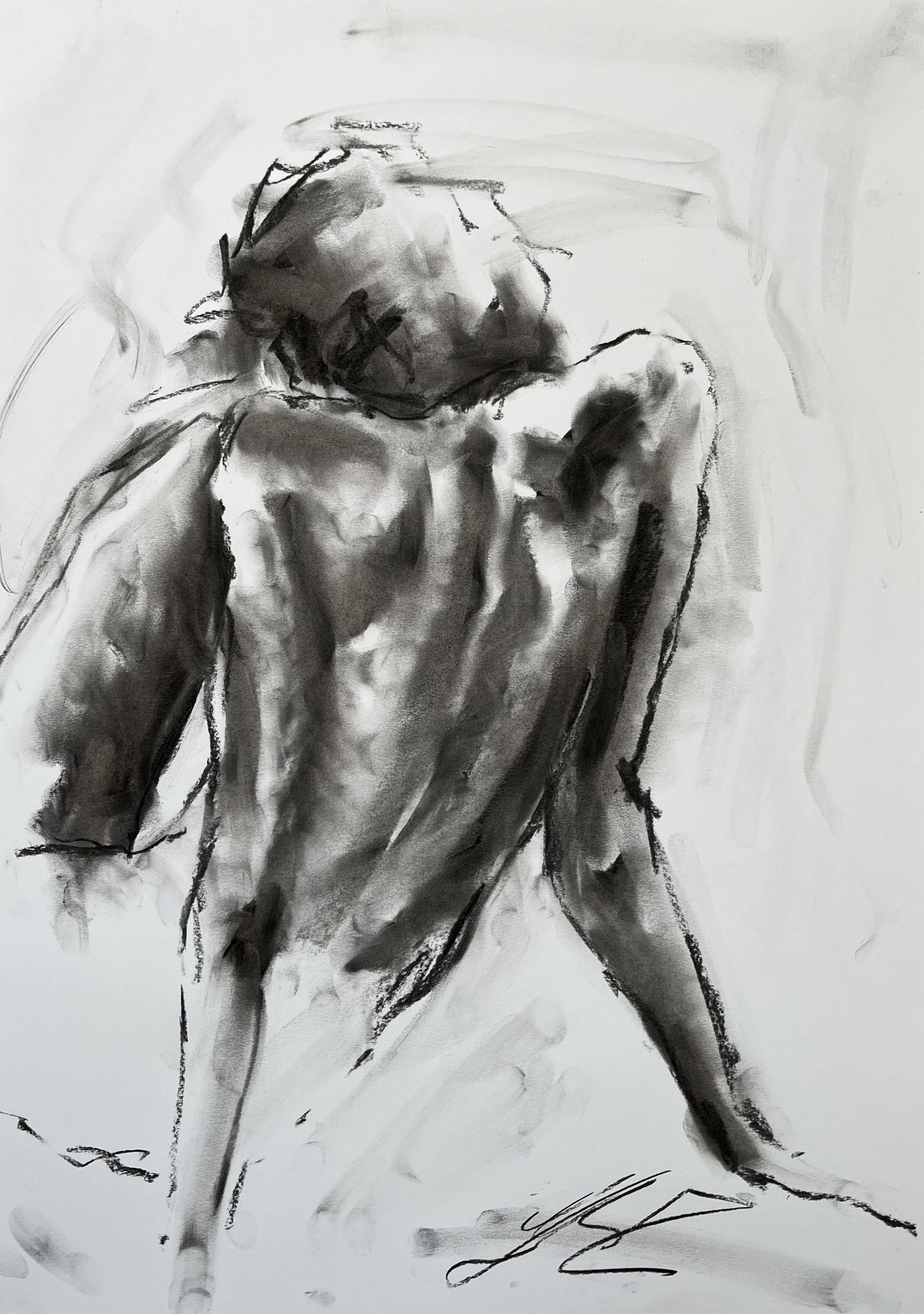 Your Power, Drawing, Charcoal on Paper