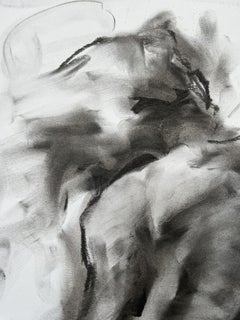 Next to you, Zeichnung, Kohle auf Papier