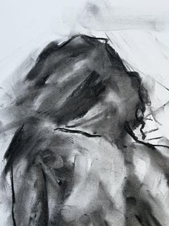 Inspiration, Zeichnung, Holzkohle auf Papier
