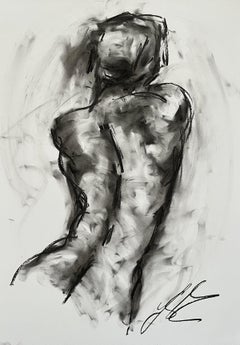 Missed You, Disegno, Carboncino su carta