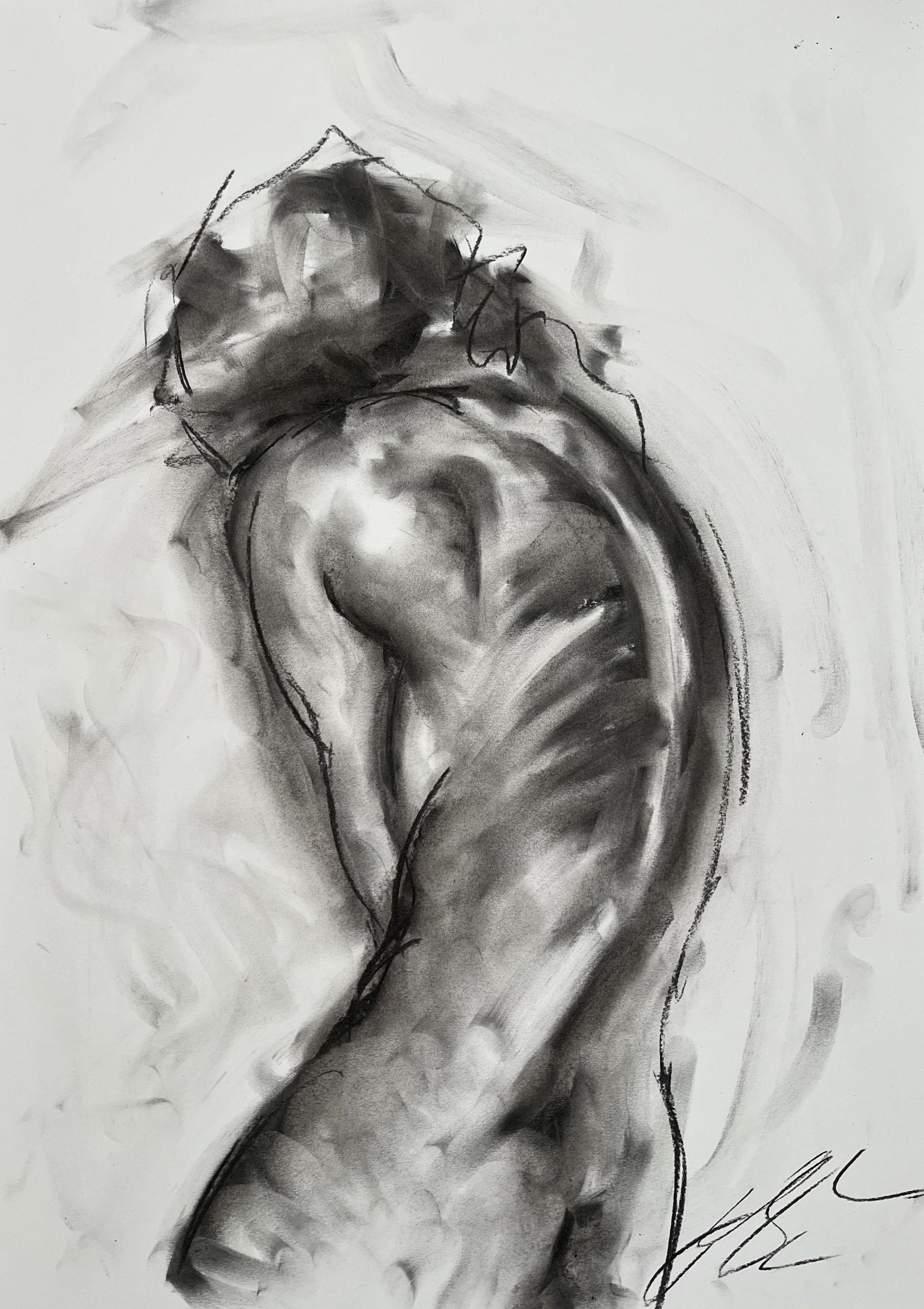 Memories, Drawing, Charcoal on Paper