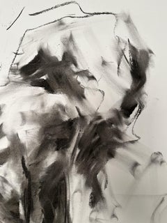 Sensitive, dessin, fusain sur papier
