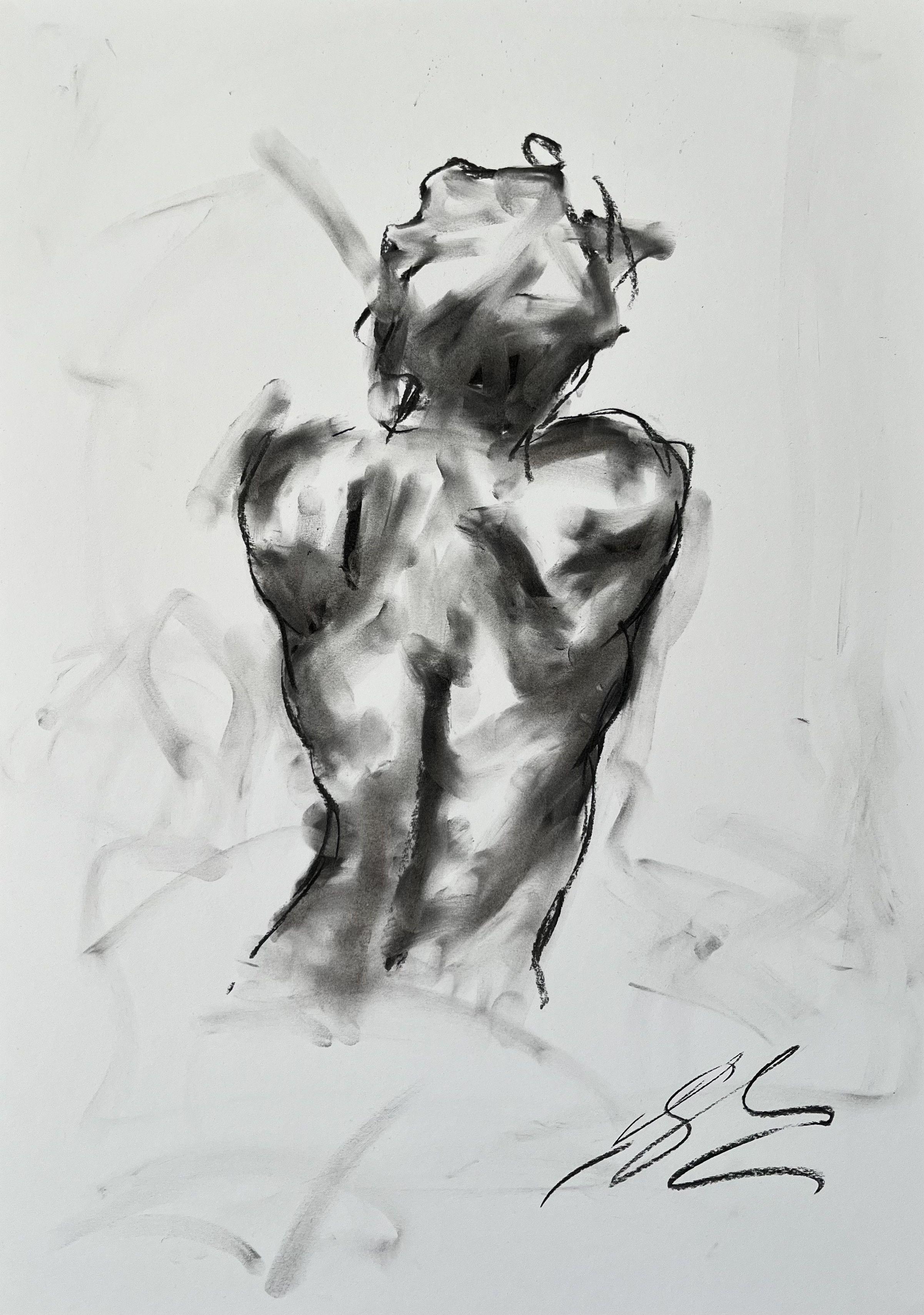 Essence, Drawing, Charcoal on Paper