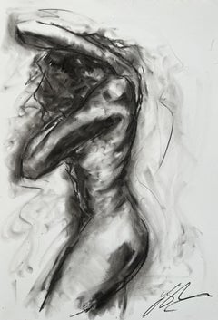 Chance Encounter, Drawing, Charcoal on Paper